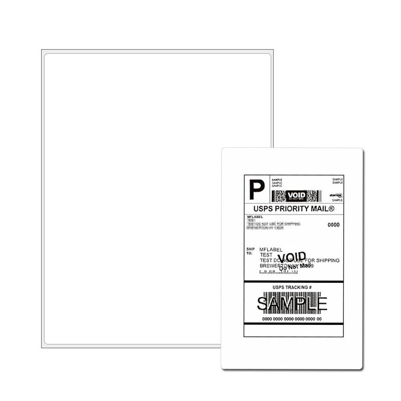 FungLam Full Sheet Address Shipping Labels - 8-1/2" x 11" - 100 Labels - Image 2